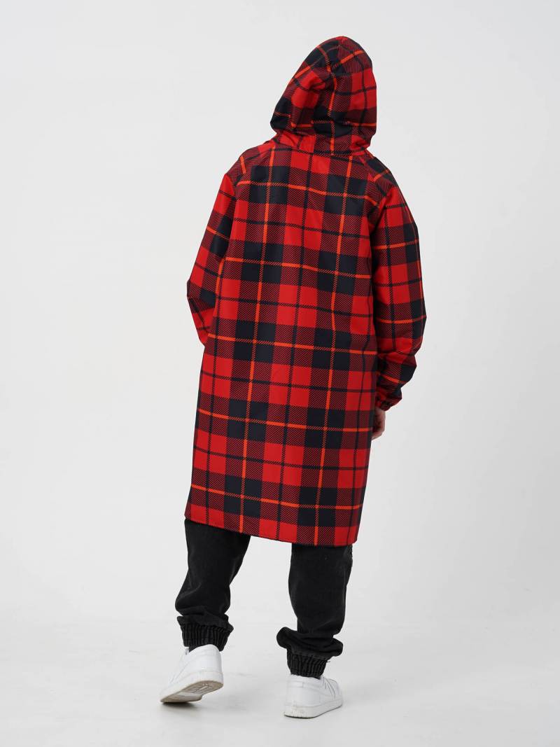 Детский дождевик-плащ Клетка