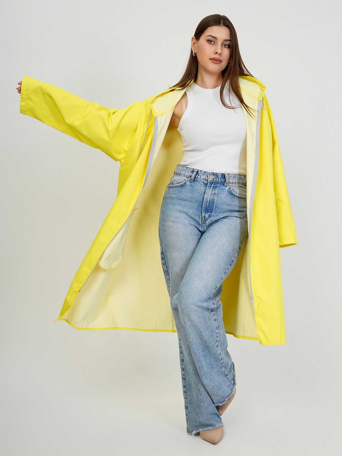 Дождевик на кнопках/молнии Желтый