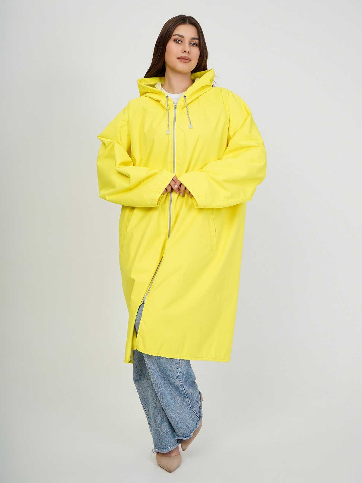 Дождевик на кнопках/молнии Желтый