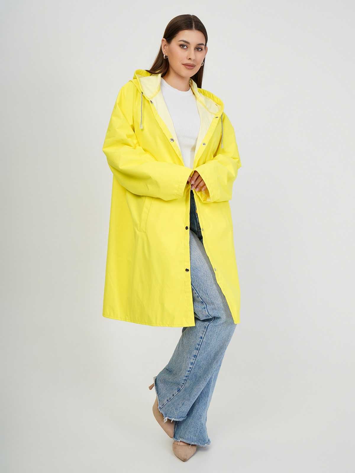 Дождевик на кнопках/молнии Желтый
