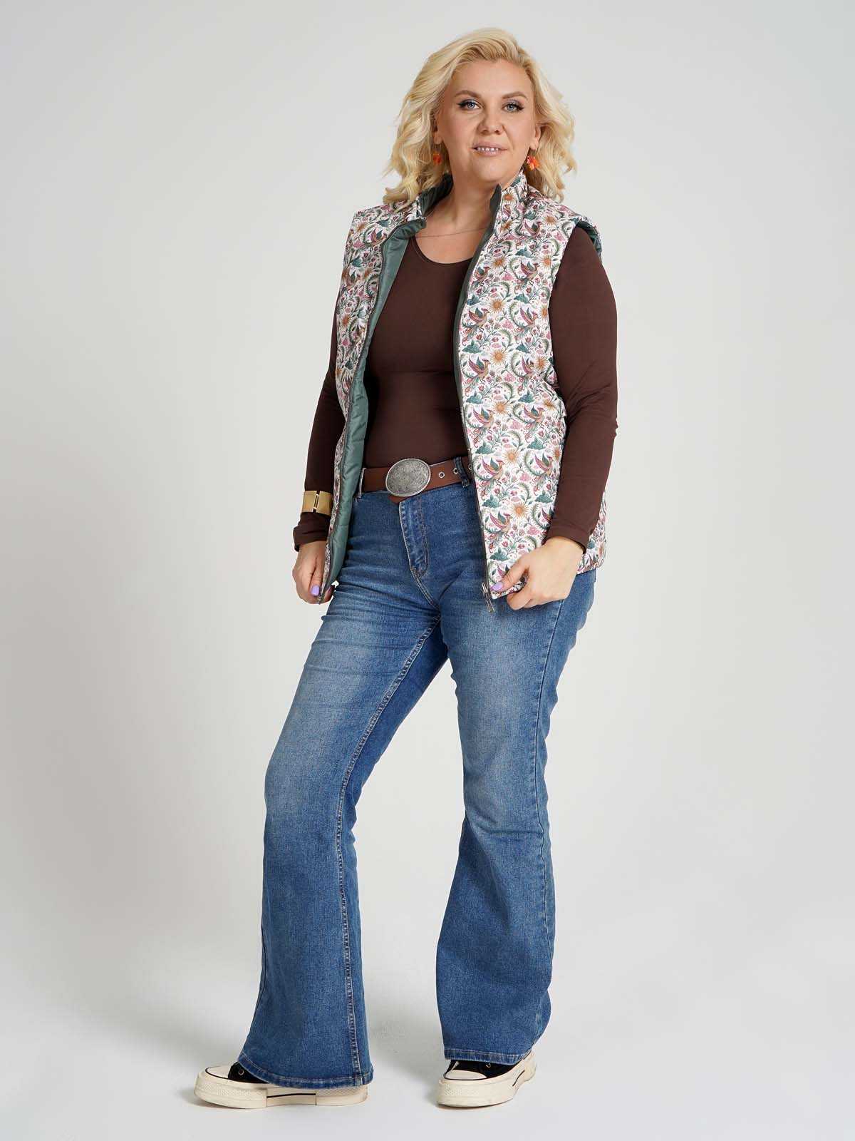 Жилетка двухсторонняя без капюшона "Жар-птица"