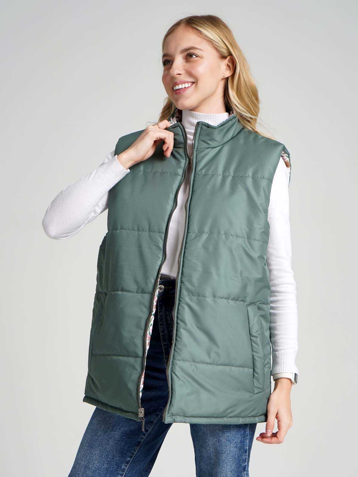 Жилетка двухсторонняя без капюшона "Жар-птица"