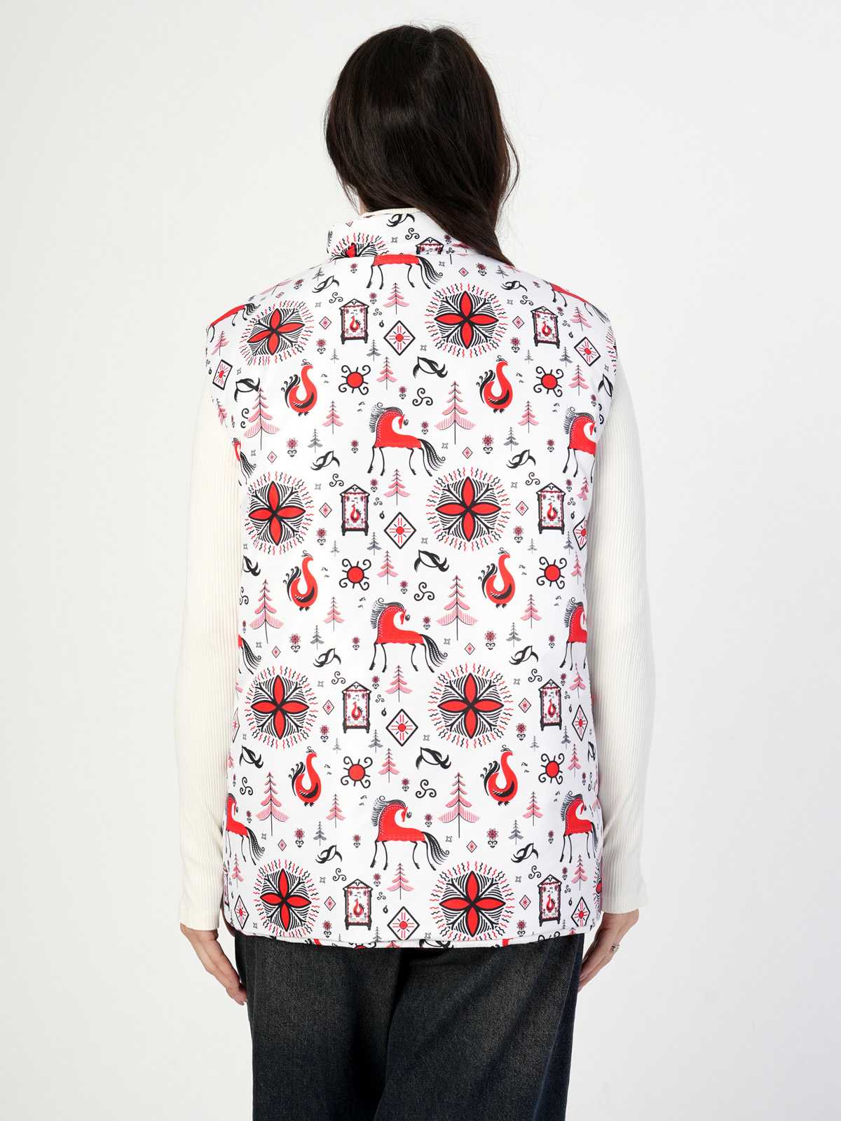 Жилетка двухсторонняя с отстегивающимся капюшоном "Северные традиции" ПРЕДЗАКАЗ