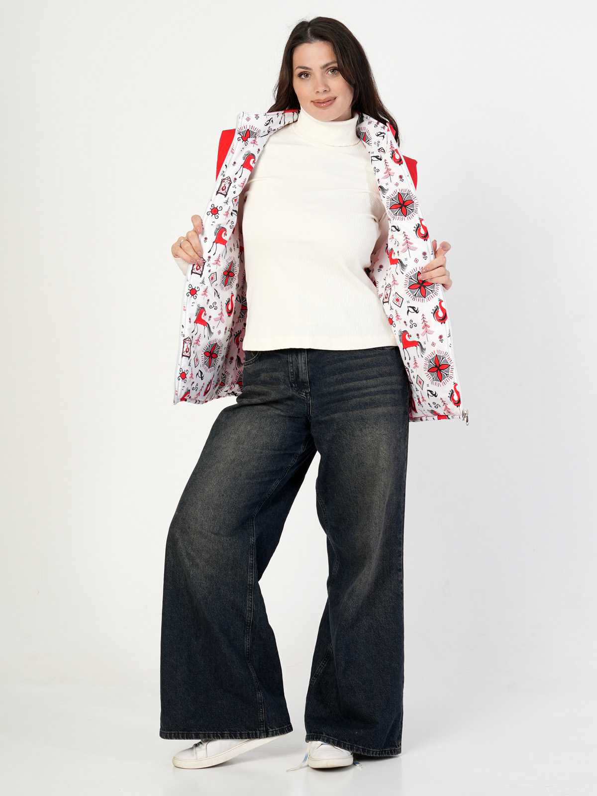 Жилетка двухсторонняя с отстегивающимся капюшоном "Северные традиции" ПРЕДЗАКАЗ