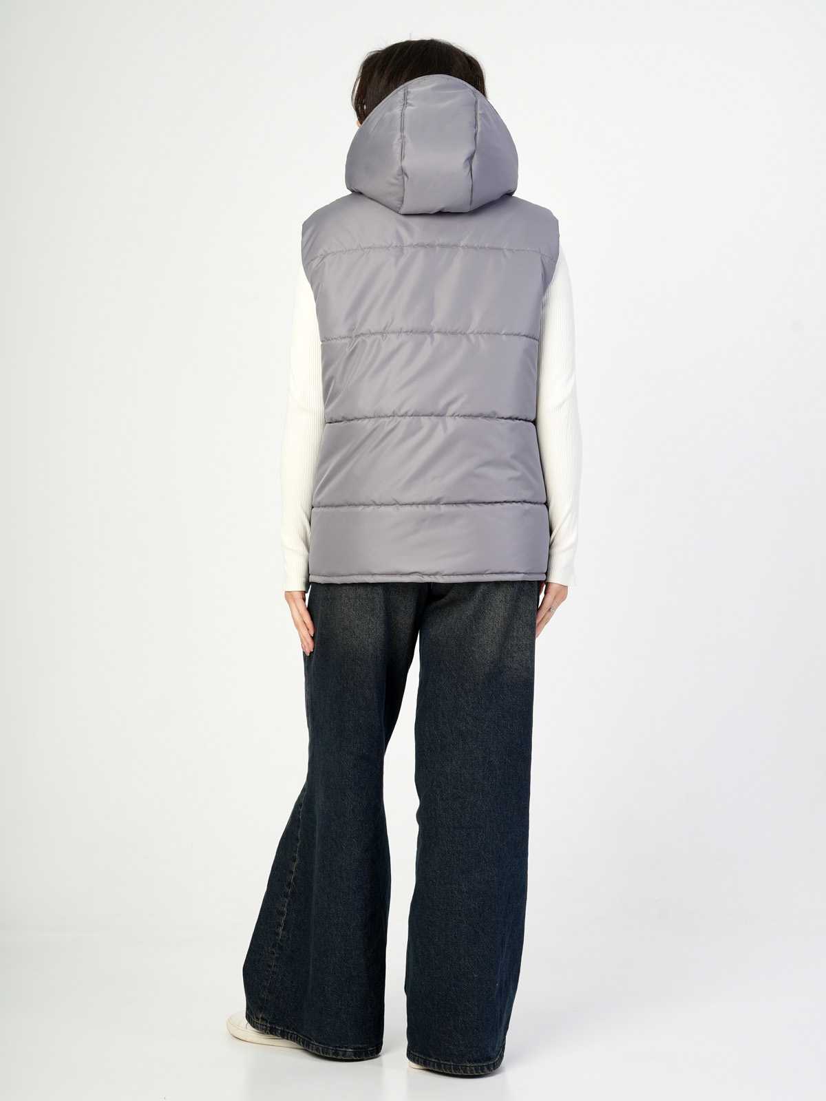 Жилетка двухсторонняя с отстегивающимся капюшоном "Народные узоры" ПРЕДЗАКАЗ