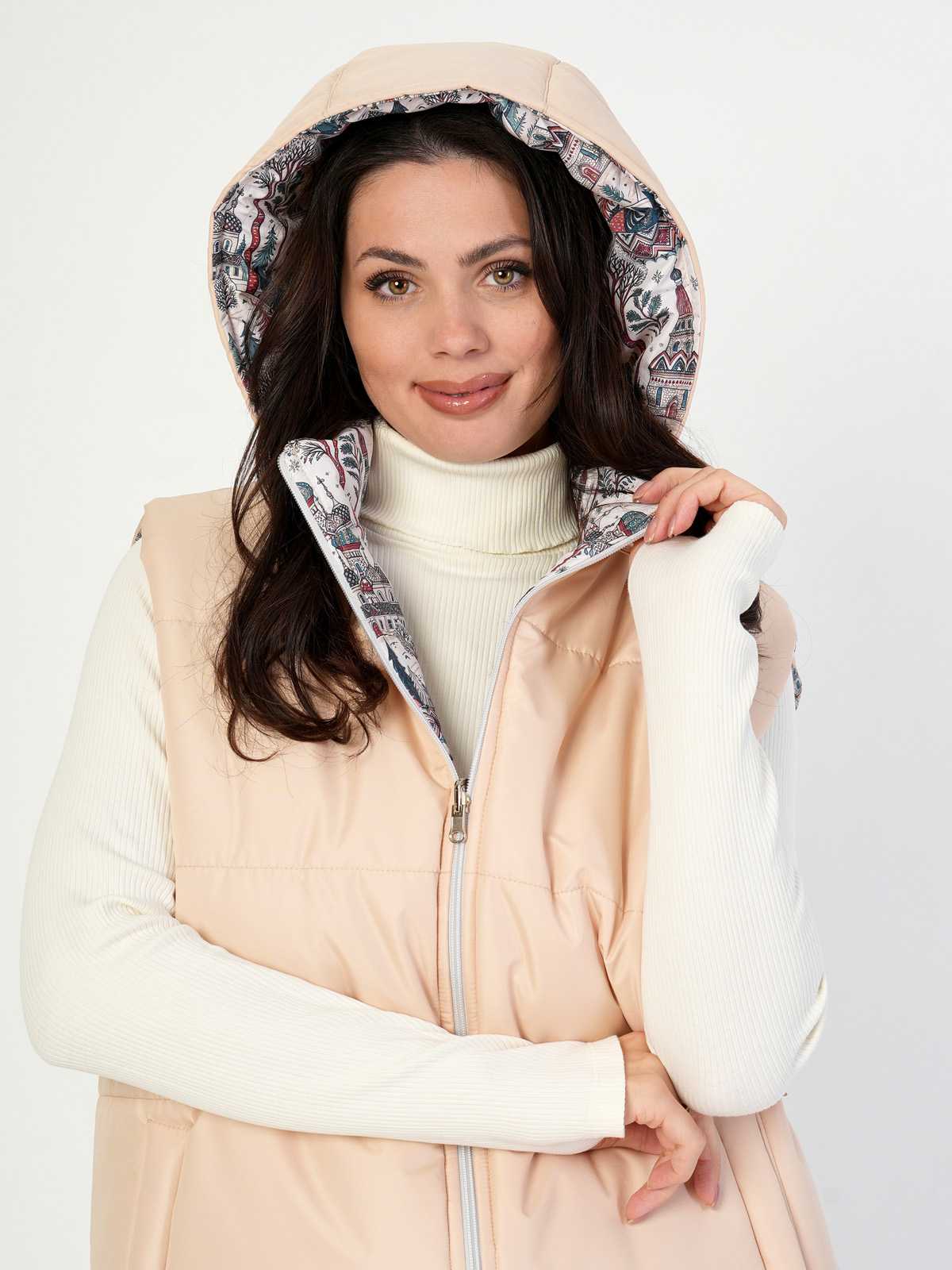 Жилетка двухсторонняя с отстегивающимся капюшоном "Русская душа 2.0" ПРЕДЗАКАЗ