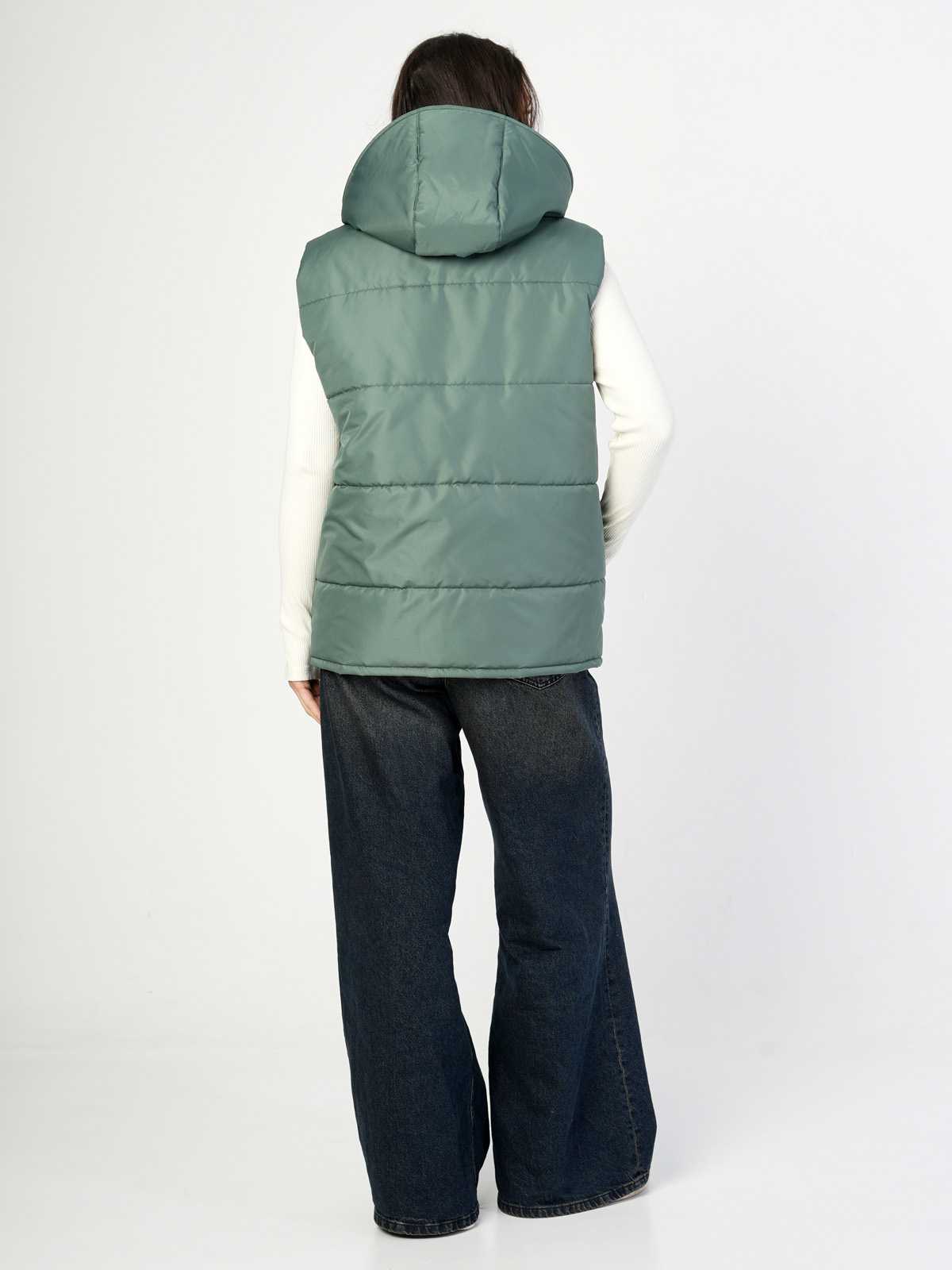 Жилетка двухсторонняя с отстегивающимся капюшоном "Жар-птица" ПРЕДЗАКАЗ