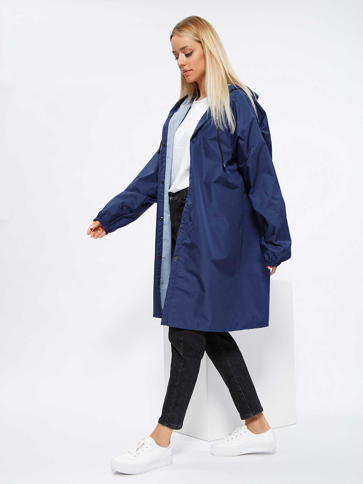 Дождевик на кнопках One size Синий "Unisex" LITE
