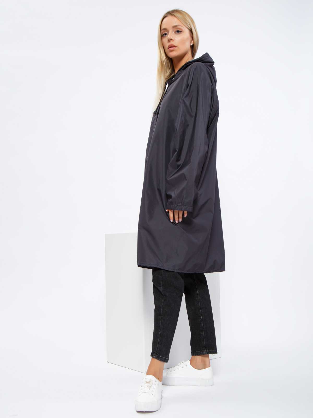 Дождевик на кнопках One size Черный «Unisex» LITE