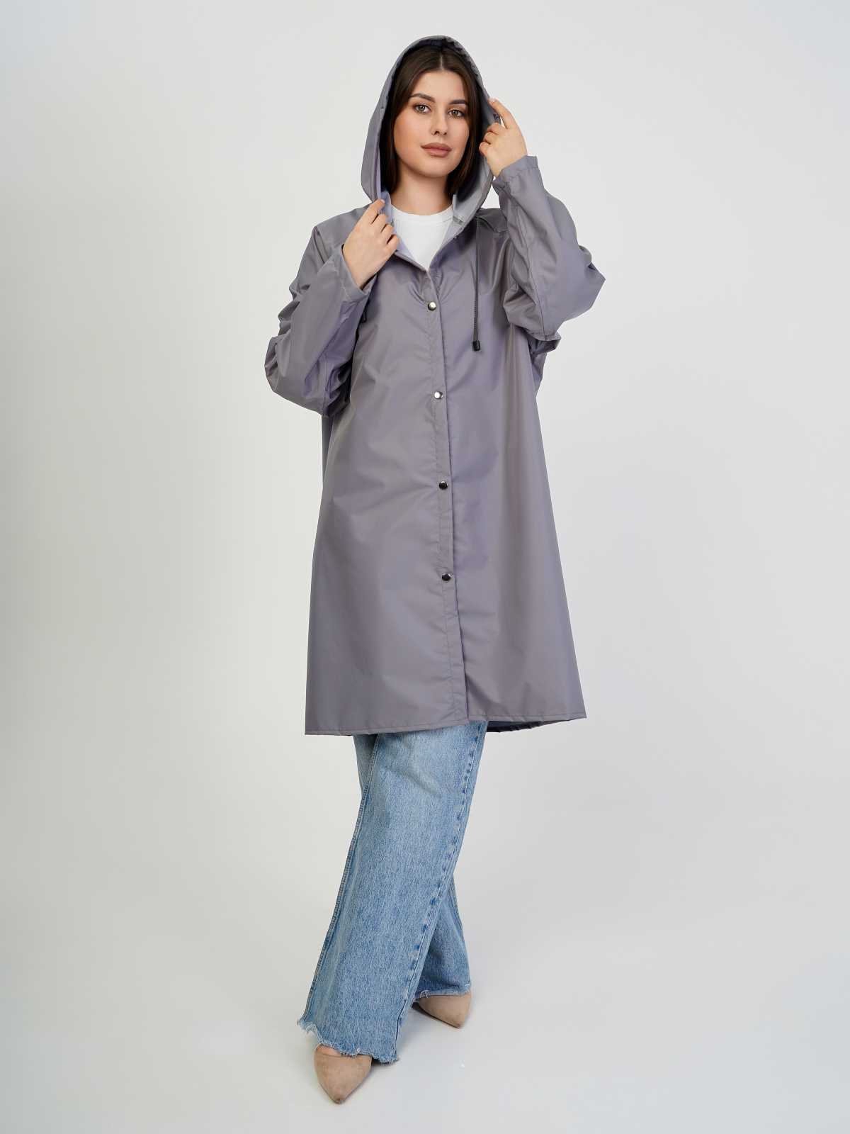 Дождевик на кнопках One size Серый "Unisex" LITE