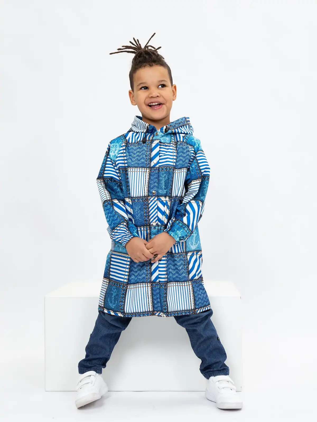 Детский плащ-дождевик Морской