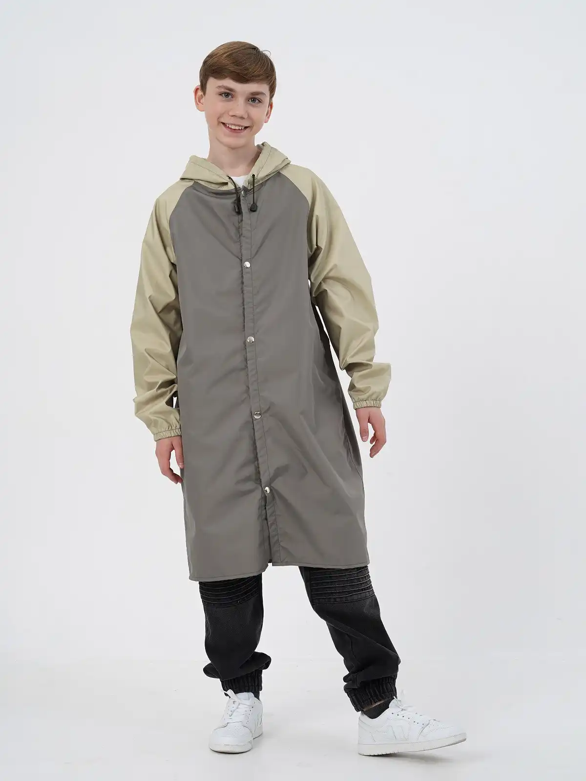 Подростковый дождевик-плащ Хаки/олива
