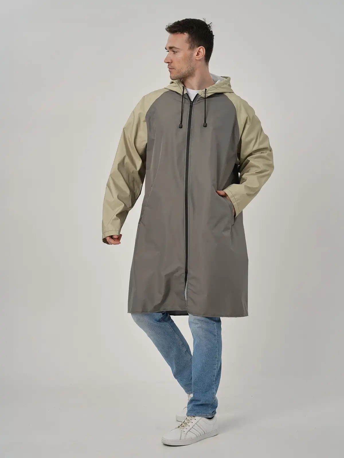 Дождевик с карманами Хаки/олива