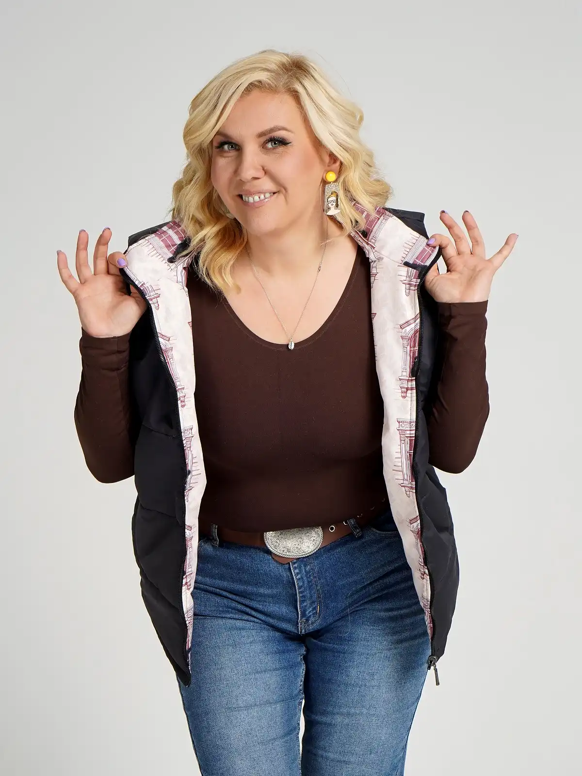 Жилетка двухстороння без капюшона