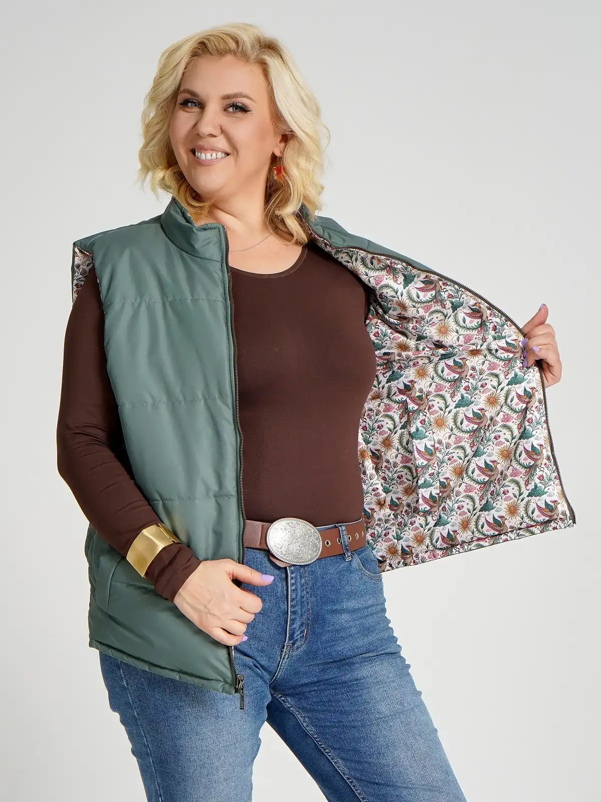 Жилетка двухсторонняя без капюшона