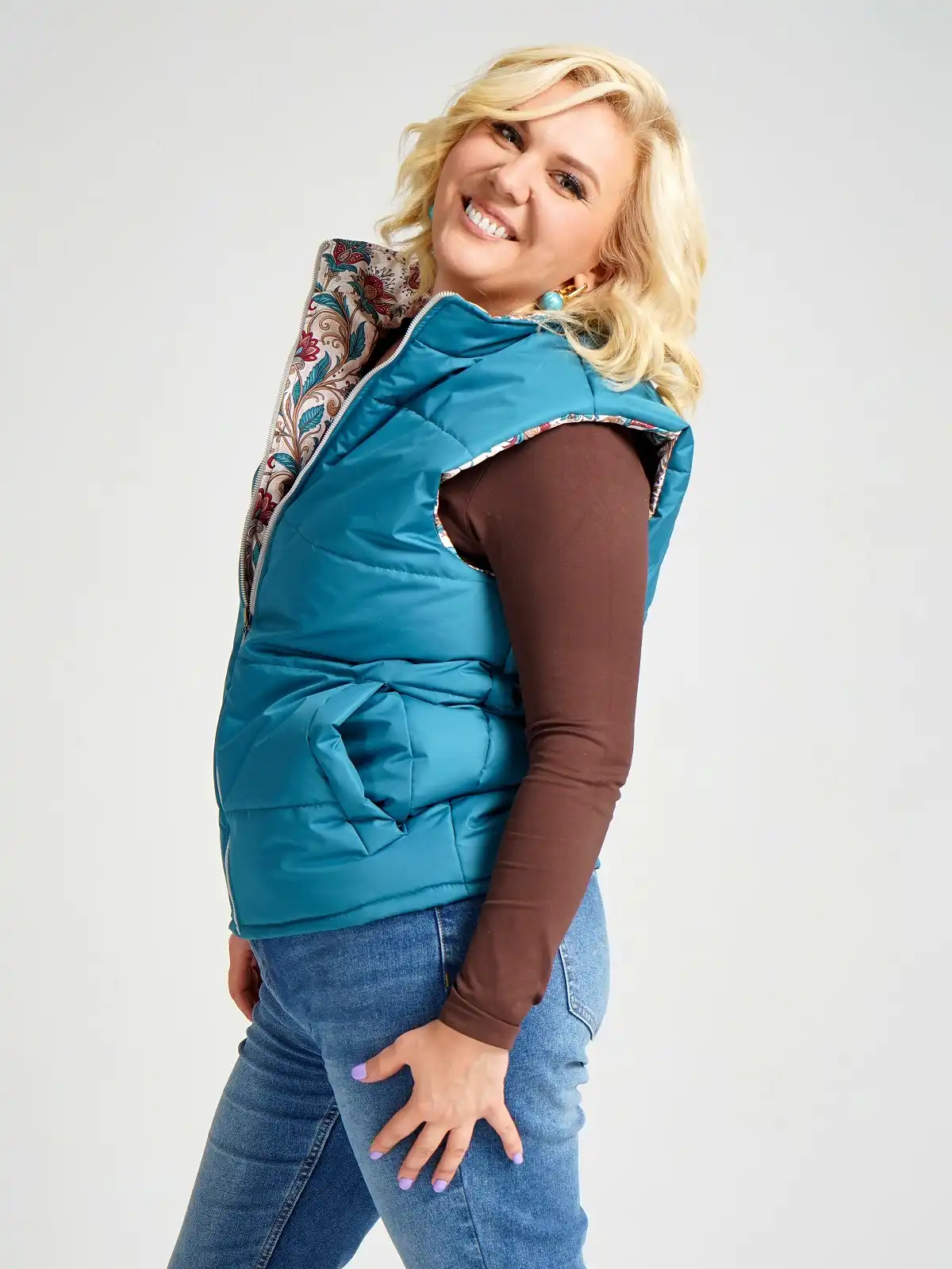 Жилетка двухсторонняя без капюшона